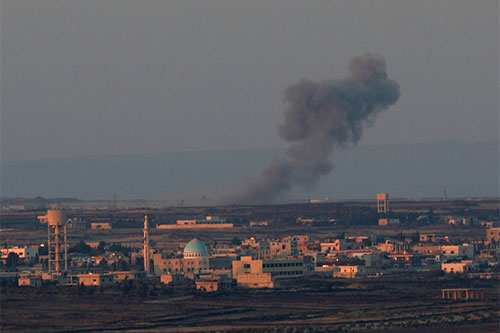 El enemigo sionista vuelve a atacar posiciones del Ejército sirio